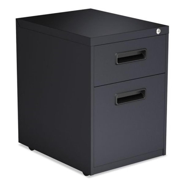 Alera Alera ALEPABFCH Two-Drawer Metal Pedestal File; Charcoal PABFCH